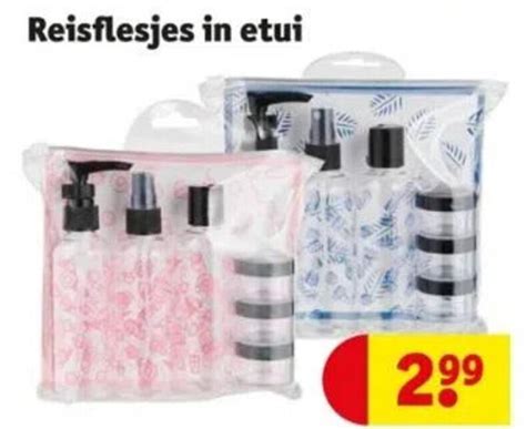 Kruidvat Reisflesjes in Etui .